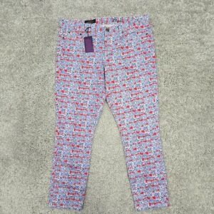 J.Crew Womens Toothpick Ankle Pants Size 32 Liberty Floral Preppy‎ Classic